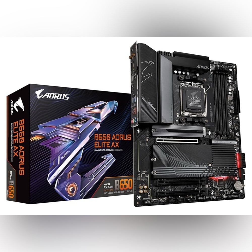 GIGABYTE B650 AORUS Elite AX AMD B650 ATX Motherboard with DDR5, PCIe